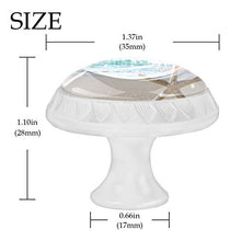 Stella marina del sole 4 PCS Pomelli per Porta, Pomolo per Mobile, Pomelli per Mobili con Viti, Maniglia per Armadietto, Pomelli per Porta, Pomelli per Cassetti per Porta, Armadio, Cassetto e Credenza