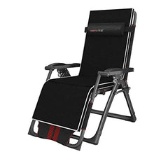 AI LI WEI SHUAIIJUAN Sedia per Il Tempo Libero Domestico Folding Prato sedie a Sdraio Sedia a Sdraio Poltrone piegante di Campeggio della Zero Gravity Lounger con Black Cuscino Max.200kg