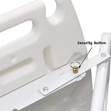 Sgabello da bagno Pieghevole Doccia Chair 304 di piegatura dell'acciaio inossidabile Doccia Sedile Sgabello for anziani / disabili AntiSlip doccia Sedile Sgabello con blocco di sicurezza e maniglia Ba