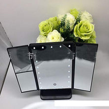 Specchio per Il Trucco, Specchi per Il Trucco da Bagno Specchio per Il Trucco con Luci A LED Set di Pennelli Specchi per Il Trucco con Ingrandimento Specchi per Trucco Portatile 1X2X3