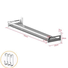 CHUANGCHUANG Mensole da Cucina in Acciaio Inox Mensole a Muro per scaffali di stoccaggio per condimenti a Parete (Design : 70)