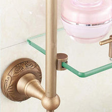 GDFEH Mensola di stoccaggio 3 Tier Bagno Scaffale per Bagno Bagno Bagno Bagno Scaffale da Parete con portasciugamani Montati a Parete 18.1x18.3x9.8 Pollici