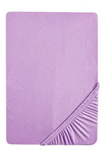 Biberna 0012344 Lenzuolo Frottee-Stretch (Altezza Materasso max. 22 cm) 1X 90X190 cm > 100X200 cm, Viola
