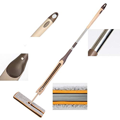 SSAYY Mop Lavaggio A Mano Libera su Due Lati Mop   Piatto Confortevole Mop per La Casa Piastrelle per Pavimenti in Legno Cucina Utensili per La Pulizia del Pavimento Domestico