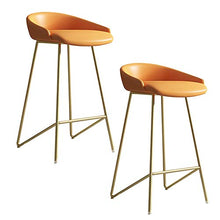 LKLXJ Sgabelli da Bar-sedie da Bar Alte Set di 2-Sgabello Bar Industrial Altezza del Contatore 65cm,Nero Bianco Geometria Cornice Metallica,con Schienali Bassi,Sedile Morbido PU