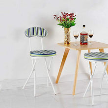 JCXOZ-Sedia Pieghevole Household Sedia Pieghevole, Sedia Esterna Portatile Pieghevole casa Rotonda Sgabello Back Office Sedia Pieghevole