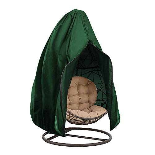 HaavPoois Fodera per Sedia a Sdraio appesa Impermeabile, 115x190 cm Fodera per Sedia a Dondolo per Esterni con Cerniera, Veranda per Patio Cocoon Chair Copertura Protettiva per mobili da Giardino
