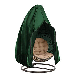 HaavPoois Fodera per Sedia a Sdraio appesa Impermeabile, 115x190 cm Fodera per Sedia a Dondolo per Esterni con Cerniera, Veranda per Patio Cocoon Chair Copertura Protettiva per mobili da Giardino