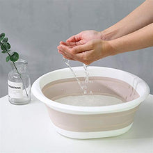 Fangfang Bacino di Acqua Creativo Pieghevole Lavabo Appendibile economia di Spazio Durevole Benna Portatile Ispessimento bagni a casa di Viaggio di Lavaggio (Color : Pink White S)