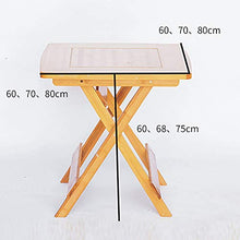 inChengGouFouX Tavolo per attività All'aperto Solido Tavolo Pieghevole in Legno Esterna della Tabella Portatile Multifunzionale Side Table Antiscivolo Desktop Design Pieghevole
