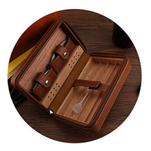 Cigar Humidor, Portatile Cigar Box Set con Built-in Cigar Humidor 4 capacità Cigar Box (203 * 127 * 77Mm),B