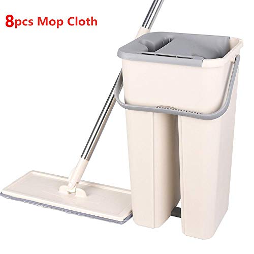 SSAYY Spray Mop Mop in Microfibra E Sistema A Secchio con Mop Pad Lavabili A Mano in Microfibra Piatti per La Pulizia del Pavimento della Cucina del Bagno di Casa