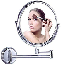 Specchio da bagno, anti-appannamento, specchio da Specchio da bagno a led illuminato impermeabile, specchio di bellezza a specchio rotante pieghevole 3 volte ingrandimento bagno rotondo vanità specchi
