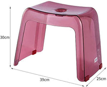AJH Sgabello da Bagno, Sgabello di Sicurezza per Doccia, Sgabello per Cambio Scarpe in plastica Spessa, Moderno, Minimalista, Antiscivolo, Piccola Panca Adatta per Donne incin