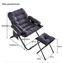 LINGZE Sedie da Giardino Sdraio con Pedale, Sdraio Pieghevole reclinabile Zero Gravity Outdoor Chair, Nero