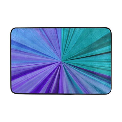 Wdskbg Zerbini Tappeto Rotation Lines Immersion Zerbino Indoor Outdoor EntranceFloor Mat Bathroom 23,6 x 15,7 Pollici
