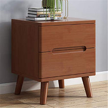 XMSIA Comodini Nordic Style Curvo in Legno massello Comodino da Letto Camera da Letto Cabinet Cabinet Cabinet Armadio di stoccaggio Due cassetti Mobili Soggiorno Camera da Letto