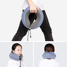 Cuscino per il collo per il cuscino da viaggio regolabile per via aereo per memory schiuma Sleep-Soft Poggiatesta con supporto per il collo-Master di Comfort di volo, cuscino per seggiolino auto