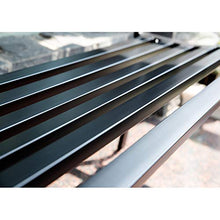 Panchina da Giardino Panchine in Metallo per Esterni, Sedia in Ghisa con Struttura in Acciaio per Patio Parco Giardino Portico Anteriore Percorso Cortile Arredamento da Giardino Mobili da Ponte, NER