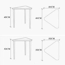 Attrezzatura vivente Tavolino da giardino per nidificazione in salice da esterno Tavolino da caffè triangolare semplice creativo Piccolo supporto per piante multifunzione per balcone Divano da salo