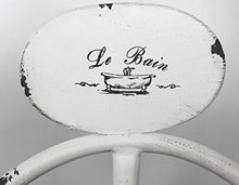 Keyhomestore- Porta Asciugamano in Ferro appendino Bagno Decorazione Stile Shabby - Altezza cm 101