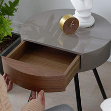 ZHANGYY Comodino in Noce - Mobili da Comodino e comodini Comodini per camere da Letto Soggiorno Letto Lato Divano (Colore: Marrone, Dimensioni: 45X52CM)