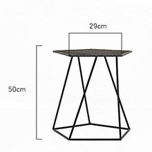 Yyqx Comodino Tavolino da caffè Creativo Nordico, Semplice Soggiorno in Ferro battuto, tavolino in Metallo Personalizzato Comodini Letto