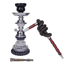 XJJY Shisha NACKAH Genuine EGYPTINE SHESHA SHESHA Stile di Cafe con Tubo Flessibile da 100 cm Lavabile (Nero)