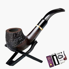 Pipa, tabacco in legno massello vecchio stile fatto a mano, pipa secca per tabacco in legno di erica importata, pipa per uomo, A8,14,5 cm