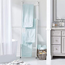 Hywot - Portasciugamani in metallo autoportante, con scaletta decorativa da bagno, per riporre asciugamani, coperte, coperte e coperte