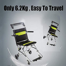 Carrozzine Leggere Pieghevoli - Forniture Mediche - Pieghevole in Alluminio Ultraleggero - Carrozzina con Freno per Disabili E Anziani - Cintura di Sicurezza A
