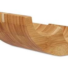 Relaxdays Portabottiglie da Appoggio per 6 Bottiglie, Cantina in bambù HLP 8x47,5x11,5 cm, Design Originale, Naturale, Legno, Marrone, 11.5x47.5x8 cm