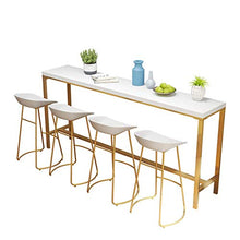 LTPY Sgabelli da Bar Sedia Poggiapiedi Sgabello Alto Sedia da Pranzo Come Sgabello da Cucina, Bar, Sgabello per Colazione, Sedile in PP Bianco Gambe in Metallo Dorato (Dimensioni: 75 cm)