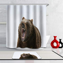 LIYAN Combinazione Bagno. Immagini Chiare E Colori Vivaci Rendono Il Tuo Bagno Pieno di Vita. Accessori da Bagno. Orso Bruno Arrabbiato.