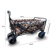 NIUYUANNN Carrello Pieghevole, Carrello da Campeggio A 4 Ruote, Giardino Esterno Portatile E Carrello Fai da Te (Colore : C)