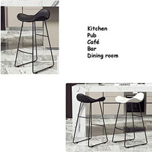 YUBINjiubadeng Sgabello da Bar Bar Moderno Sgabello da Bar Sedia Imbottita Sgabello Alto, sede Brown PU con Base Metallica Bar Stool for la Cucina, bistrot, caffè, Pub Max.carico 200kg