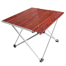 Tavolo da campeggio portatile, tavolo da picnic in alluminio, pieghevole e ultraleggero, per pic-nic, biscotti, campeggio, spiaggia, festival, campeggio all'aperto, picnic, barbecue (nero)