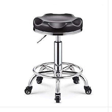 Poltrone Nubao Sedie chitarra Sgabelli su rotelle, Scopare Sgabello con PU Nero sedile in pelle sintetica, Altezza regolabile 45-58 cm, peso 160 Kg supportati, Ufficio Sgabello Saddlefor bellezza Cuci