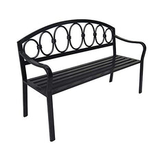 Panche Da Giardino Patio Con Giardino, Mobili Metallo Panchine Tempo Libero All'aria Aperta, Panche Telaio In Acciaio Con Braccioli E Schienali Cavi, Per Le Piazze Di Strada Cortile Porticato