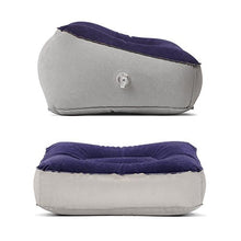 Gonfiabile cuscino Pad Travel Leg Pillow Portable aircraft poggiapiedi poggiapiedi floccato gonfiabile Foot Pad cuscino aircraft Travel sgabello (borsa di stoffa)