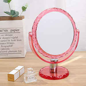 Specchio da Tavolo Pieghevole,Angolo Regolabile Cosmetico per La Camera da Letto del Dormitorio della Studentessa della Ragazza Trucco