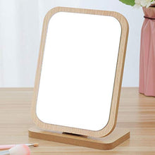 Portatile pieghevole Specchio, regolabile pieghevole Specchio, Telaio in legno antico Specchio, Specchio da toilette Camera, Portable Desktop scrivania Specchio E Bagno Specchio da toilette (marrone)