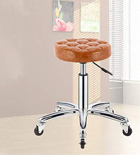 Poltrone Nubao Sgabello decorativo regolabile Sedile Sgabelli rotonda PU girevole seggiovia Altezza 43-58cm for la cucina salone di bellezza laboratorio Sedia Sgabelli di lavoro (Dimensioni: 33 * 43-5