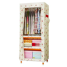 JFFFFWI Armadio Semplice Armadio in Tessuto di Oxford in Legno Massiccio assemblato 65 * 170 * 45cm (Colore: C)