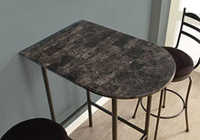 Monarch Specialties Marmo Grigio e Antracite Metallo 61 cm da 91,4 cm Spacesaver Bar