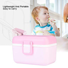 DAUERHAFT Scatola portaoggetti, ripetutamente e Resistente, per conservare Latte in Polvere, Frutta e Caramelle, Contenitore per Latte in Polvere(Pink)