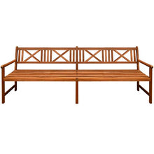 FAMIROSA Panchina da Giardino 240 cm in Legno Massello d'Acacia