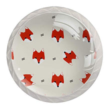 Maniglie per cassetti Manopole per cassetti Manopole rotonde Confezione da 4 per armadietto, cassetti, cassettiere, cassettiere ecc. Volpe