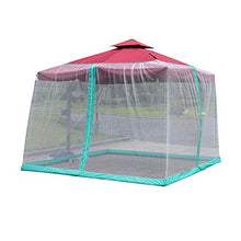 Gymqian Schermo da Tavolo da Tavolo da Tavolo da Ombrello Zanzare da Giardino Zanzarina per Campeggio, Baldacchino - Bianco L300 X W300 X H230Cm Elastico e traspirante