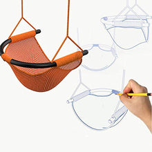 Altalena Sicura per Bambini, Adatta per Interni, Esterni, Parco Giochi, Giardino-Arancio